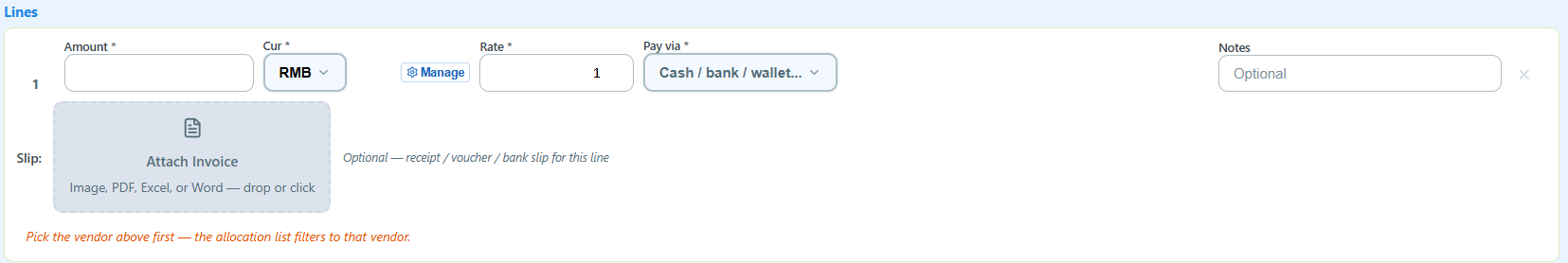 payments — np-lines