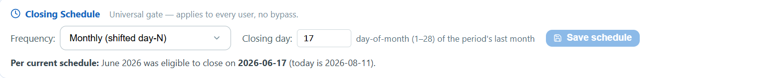 settings_closed_periods — schedule