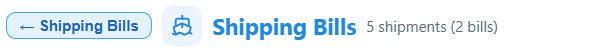 shipping_bills — toolbar
